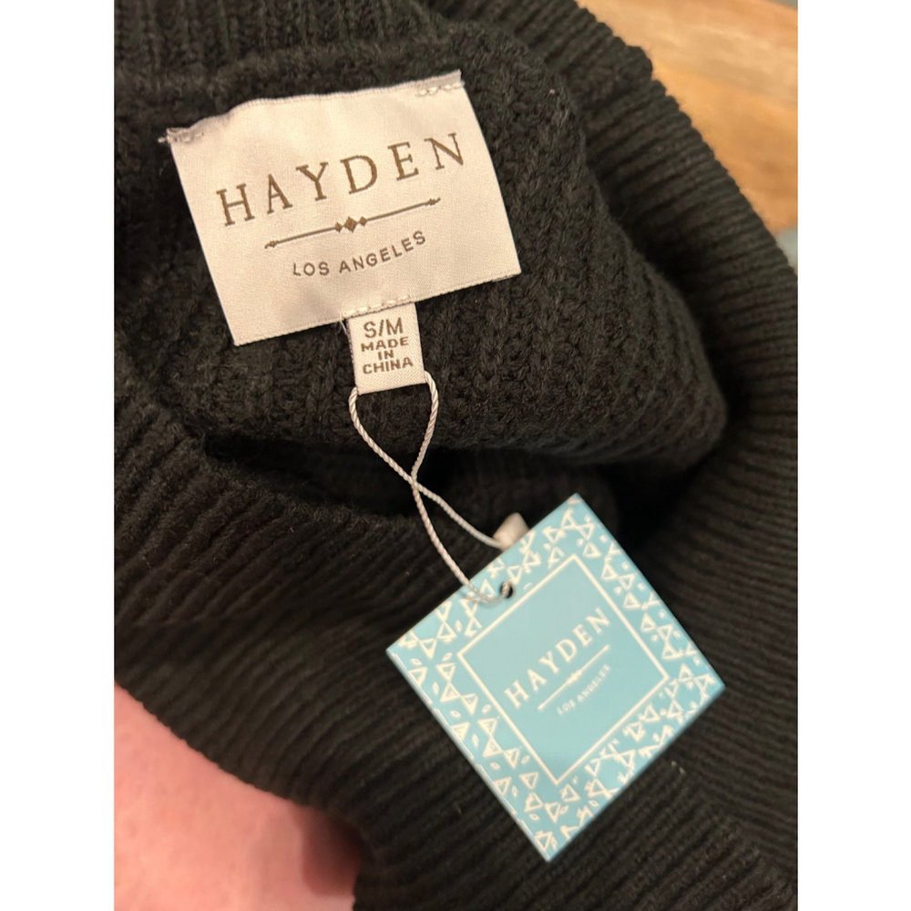 Hayden NWT black sweater with wide cowl neck - Picture 4 of 4